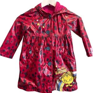 MARKS + SPENCER 4-5Y ✨ Little Miss sunshine pink Kids Raincoat excellent cond